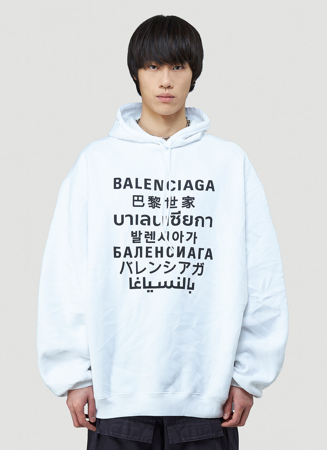 Balenciaga sweatshirt white outlet