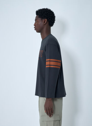 Stüssy Stripe Logo Motif Sweatshirt Black sts0162011