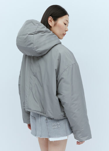 Miu Miu Blouson Padded Jacket Grey miu0254020