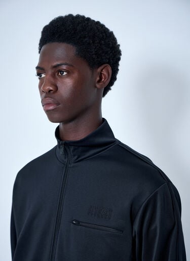 MM6 Maison Margiela Zip-Front Jacket Black mmm0164003