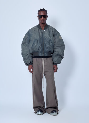 LN-CC® - Rick Owens: Secchia Flight Bomber Jacket - Grey Rick Owens Secchia Flight Bomber Jacket Grey ric0166003