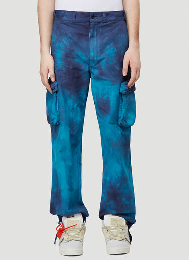 Off-White Tie-Dye Cargo Pants Blue ofw0139019