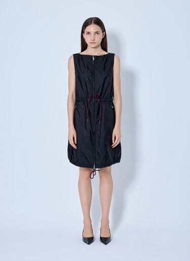 Prada Re-Nylon Mini Dress Black pra0266019