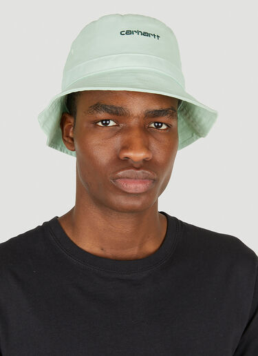 Carhartt WIP Men's Script Logo Bucket Hat in Light Green