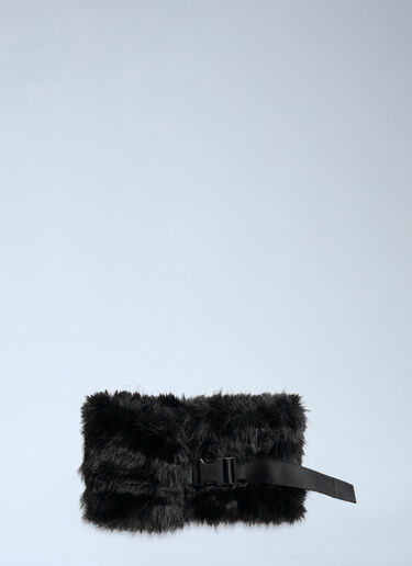 Y-3 Faux Fur Neckwarmer Black yyy0265010