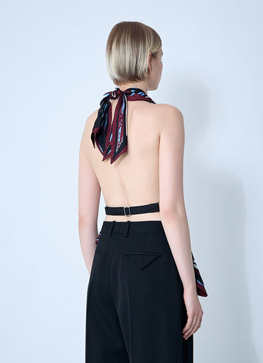 Silk Twill Printed Top Bottega Veneta Silk Twill Printed Top Black bov0260008