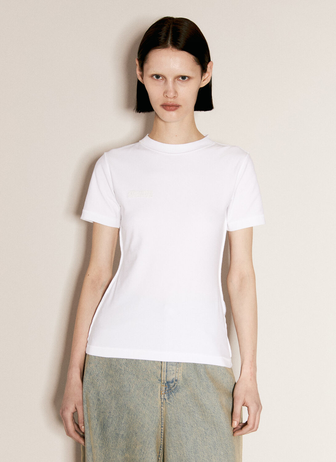 Shop Vetements Inside-out T-shirt In White