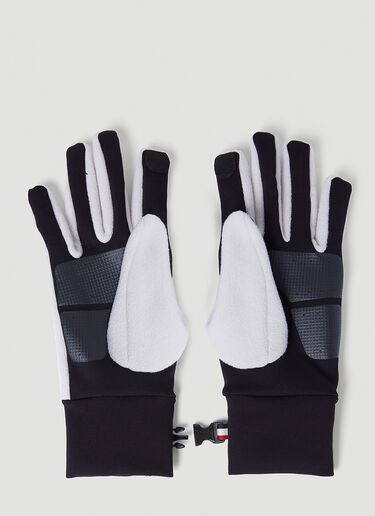 Moncler Grenoble Attachable Logo Fleece Gloves White mog0253011