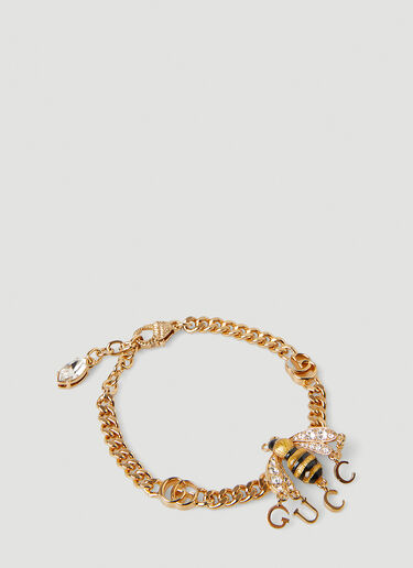 Gucci Bee 徽标挂饰手链 金色 guc0247159
