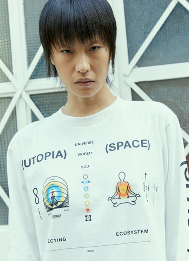 Space Available Inner Space Long-Sleeve T-Shirt White spa0354010