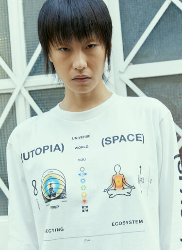 Inner Space Long-Sleeve T-Shirt Space Available Inner Space Long-Sleeve T-Shirt White spa0354010