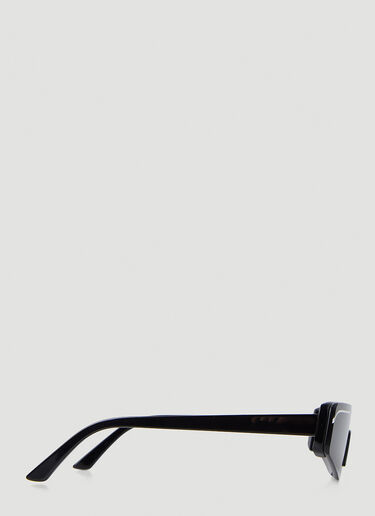 Balenciaga Ski Rectangular Sunglasses Black bal0248043
