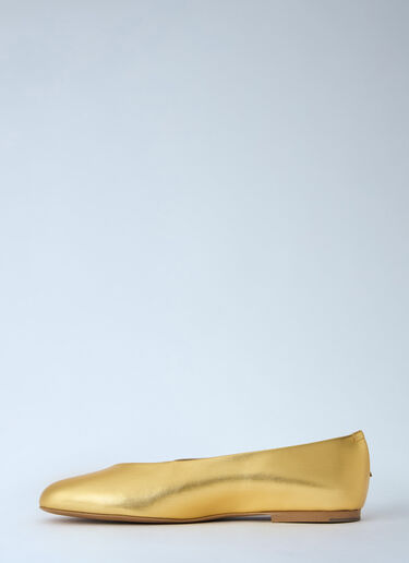 Jil Sander Elyss Ballerina Flats Gold jil0265022