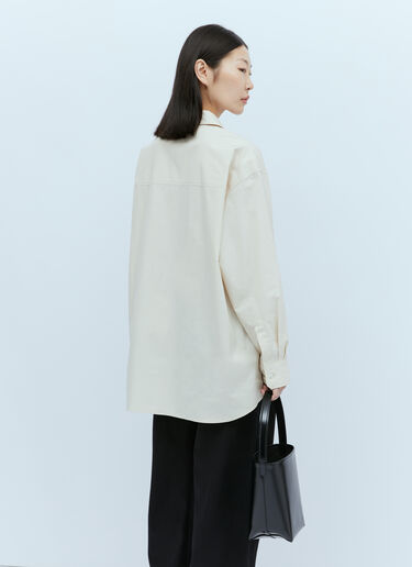 Lemaire Oversized Long Sleeve Shirt Beige lem0254003