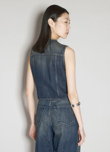 MM6 Maison Margiela Denim Vest Blue mmm0255005