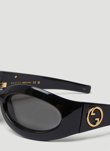 GG1247S Wrap Around Sunglasses Gucci GG1247S Wrap Around Sunglasses Black guc0250260