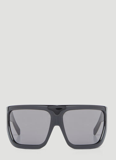 샤이니 데이비스 선글라스 Rick Owens 샤이니 데이비스 선글라스 블랙 ris0354001