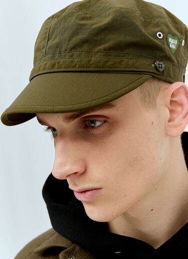 Human Made Logo Patch Military Cap Green hmd0156020