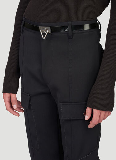 Bottega Veneta 포인트 락 벨트 블랙 bov0146051