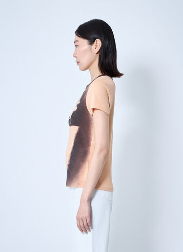 Chloé Logo Motif T-Shirt Orange chl0260003