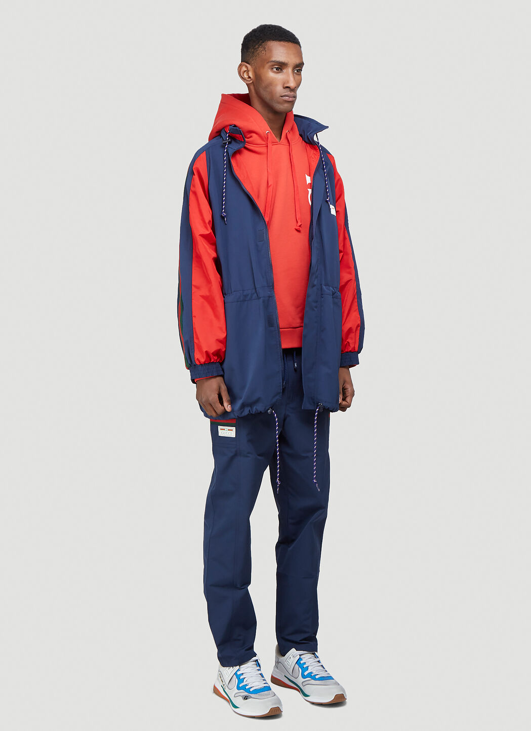 Gucci Web Track Jacket in Blue LN CC