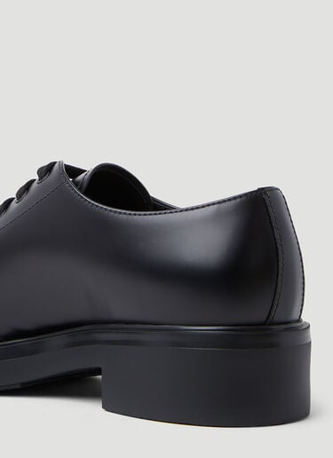 Prada Brushed Leather Derby shoes Black pra0153014