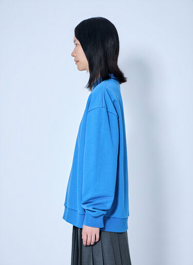 LN-CC® - Miu Miu: Logo Motif Sweatshirt - Light Blue Miu Miu Logo Motif Sweatshirt Light Blue miu0265008