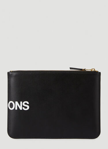 Comme des Garçons Wallet Logo Pouch Black cdw0346006