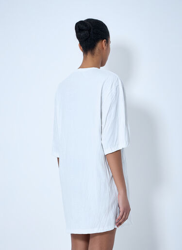 TOTEME Oversized Cotton T-Shirt Dress White tot0264021