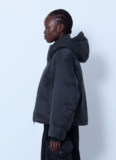 LN-CC® - Y-3: Hooded Puffer Jacket - Black Y-3 Hooded Puffer Jacket Black yyy0265007