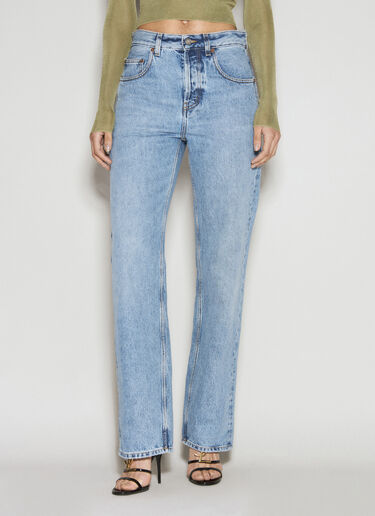 Saint Laurent Long Baggy Jeans Blue sla0255028