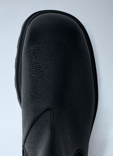 Stamped Leather Boots Prada Stamped Leather Boots Black pra0162016