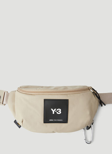Y-3 ロゴパッチ ベルトバッグ ベージュ yyy0249006