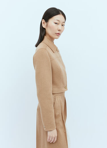 Wool Biker Jacket Max Mara Wool Biker Jacket Camel max0254041