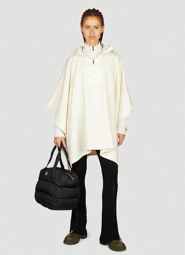 Moncler Wool Cape Jacket White mon0253030