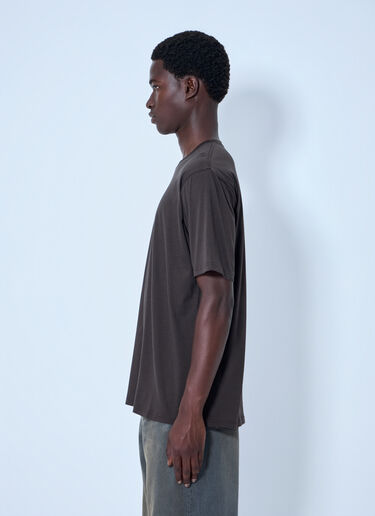 LN-CC® - ssstein: Suvin Cotton Basic T-Shirt - Brown ssstein Suvin Cotton Basic T-Shirt Brown sss0164013