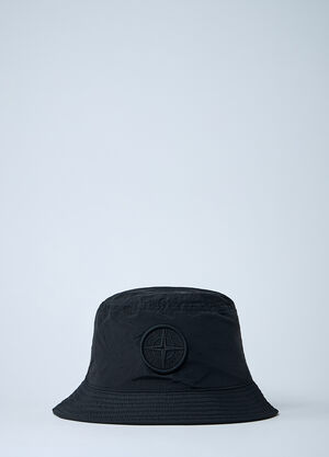 Stone Island Logo Motif Bucket Hat Black sto0162051