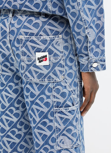 Metal One Point 双层膝部牛仔工装长裤 A BATHING APE® Metal One Point 双层膝部牛仔工装长裤 蓝色 aba0154010