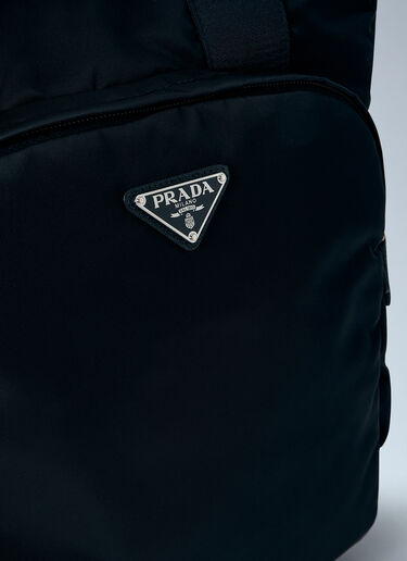 LN-CC® - Prada: Re-Nylon Logo-Plaque Tote Bag - Black Prada Re-Nylon Logo-Plaque Tote Bag Black pra0164043