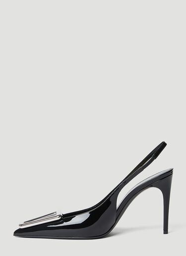 Saint Laurent Avenue Slingback Pumps Black sla0253064