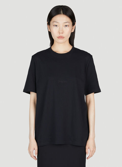 GANNI Tonal Logo T-shirt White gan0254015