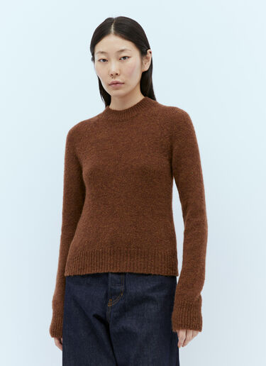 ウール混紡ニットセーター Dries Van Noten ウール混紡ニットセーター ブラウン dvn0254025