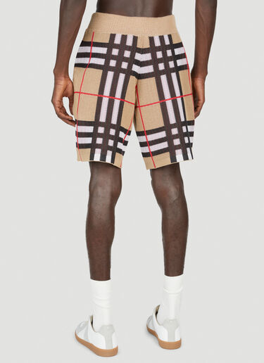 Burberry Check Piqué Shorts Beige bur0153005