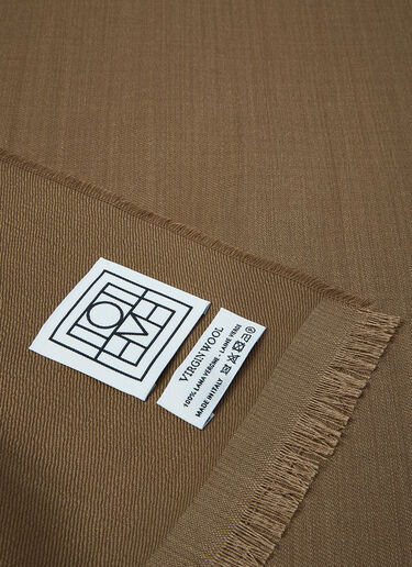 TOTEME Light Wool Scarf Camel tot0261047