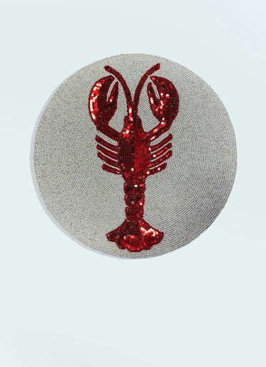 Les-Ottomans Set Of Two Lobster Beaded Placemats Multicolour wps0691551