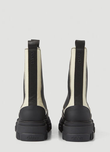 GANNI Mid-Calf Chelsea Boots Cream gan0246092