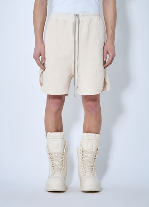 RIER Brushed Cotton Track Shorts Beige rrr0160017