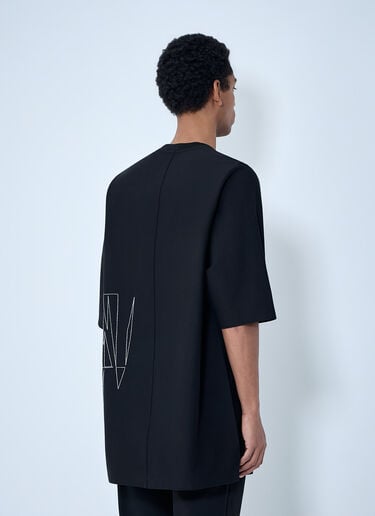 Moncler x Rick Owens Graphic Embroidered T-Shirt Black mcs0363019