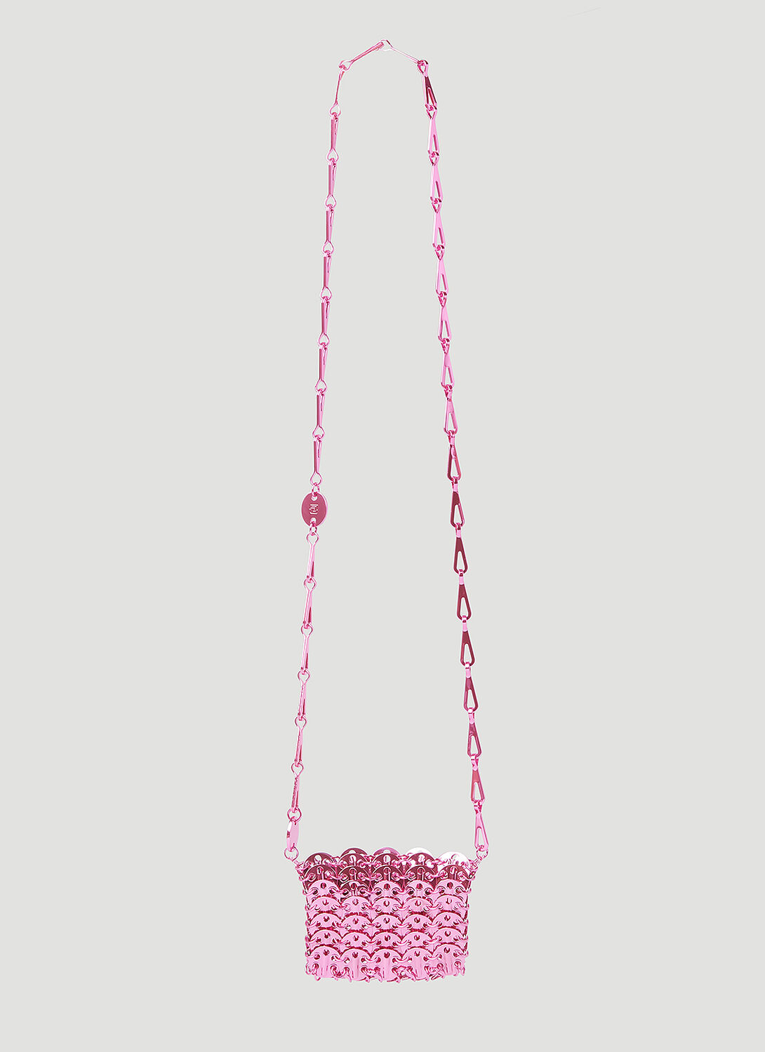 Shop Rabanne 1969 Micro Mini Shoulder Bag In Pink