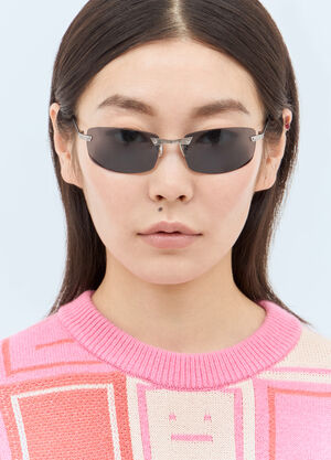 Bottega Veneta Rimless Sunglasses Brown bos0259003